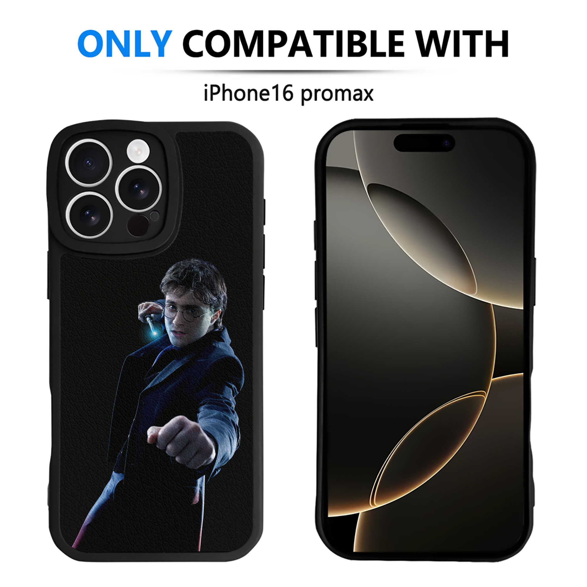 （画像用） Harry Potter ハリー・ポッターシリーズ 【iPhone 16シリーズ対応】シリコンスマホケース（レザー調） 材質：シリコン